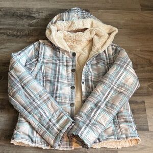 Plaid O’Neill Jacket with Faux Fur Lining